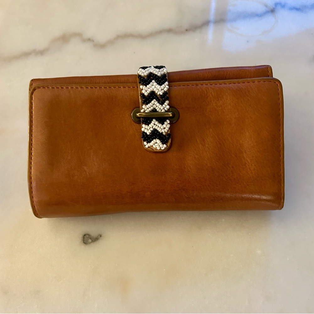 Beaded Leather Wallet - Picture 2 of 7